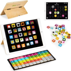Ξύλινο εκπαιδευτικό tablet με μαγνητικό πίνακα ECOTOYS