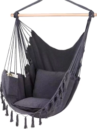 Κρεμαστή βραζιλιάνικη πολυθρόνα MalTec σκούρο γκρι