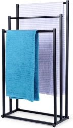 Μεταλλική μαύρη επιδαπέδια κρεμάστρα πετσετών Vilde