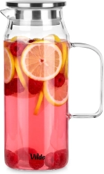Γυάλινη κανάτα με καπάκι 1,5 l