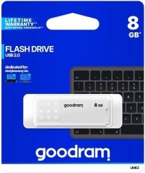 USB flash drive GOODRAM UME2 8GB USB 2.0 Λευκό