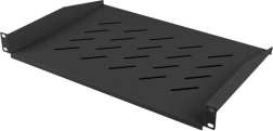 Καθολικό ράφι 1U για 19" rack 483 × 315 mm, μαύρο