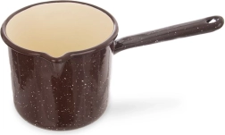Καφέ εμαγιέ κατσαρολάκι 12 cm, 1,2 l