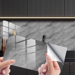 Αυτοκόλλητα μαρμάρινα πάνελ τοίχου 30 × 15 cm, σετ 16 τεμ.