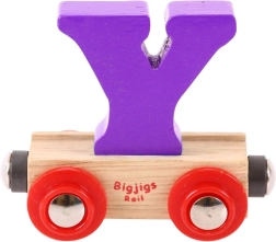 Ξύλινο βαγονάκι με το γράμμα Y BIGJIGS RAIL