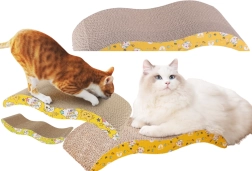 Οικολογικό χαρτονένιο ξύστρα-κρεβάτι για γάτες