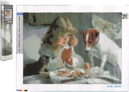 Ζωγραφική με διαμάντια Αναμονή 30 × 40 εκ.