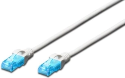 Patch καλώδιο RJ45 U/UTP κατηγορίας 5e PVC Λευκό 1 m