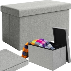 Καθιστικό με αποθήκευση γκρι 60x30x30 εκ. Ruhhy