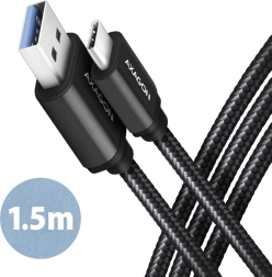 Καλώδιο USB-C σε USB-A 1,5 m USB 3.2 Gen 1 3A ALU πλεκτό