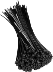 Δεματικά καλωδίων μαύρα 3,6x300 mm 100 τμχ
