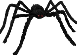 Ruhhy χνουδωτή αποκριάτικη αράχνη διακόσμηση Halloween 50 cm - 1 τεμάχιο