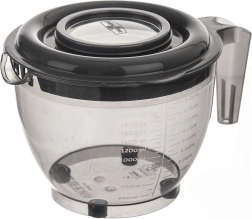 Μπολ ανάμειξης με καπάκι και δοσομετρητή 2,5 l, γκρι