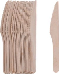 Ξύλινα μαχαίρια μίας χρήσης 16,5 cm – 20 τεμ.