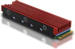 Παθητική ψύκτρα αλουμινίου για SSD M.2 2280 με θερμικά επιθέματα, ύψος 12 mm
