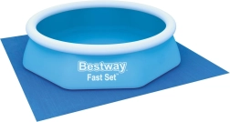 Bestway υπόστρωμα πισίνας 274 × 274 cm προστατευτική μεμβράνη