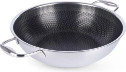 Ανοξείδωτο αντικολλητικό wok COOKCELL 28 cm