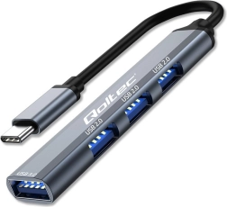 USB‑C hub 4σε1 με 1× USB 3.0 και 3× USB 2.0