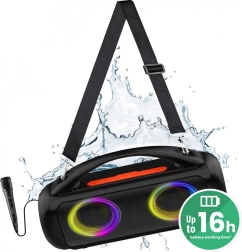 Φορητό ηχείο Bluetooth Media-Tech Power Audio Pro MT3184 με καραόκε και LED RGB