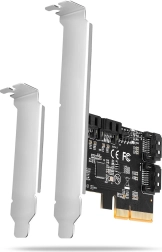 Ελεγκτής PCIe με 4× SATA 6G, ASMedia ASM1164, πλήρες και χαμηλού προφίλ στήριγμα (bracket)
