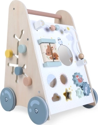 Ξύλινο εκπαιδευτικό περπατούρα ECOTOYS με κινούμενα στοιχεία