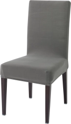 Ελαστικά καλύμματα για καθίσματα καρεκλών, γκρι – σετ 8 τεμαχίων