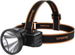 Φακός κεφαλής SUPERFIRE HL51 160 lm με micro USB και εμβέλεια 300 m