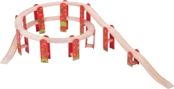 Bigjigs Rail πολυεπίπεδο ξύλινο σετ σιδηροδρομικής κατασκευής