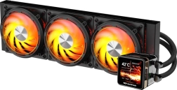 Υδρόψυξη CPU DarkFlash Explore DE360 360 mm με οθόνη IPS (μαύρο)