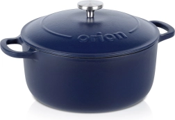Εμαγιέ μαντεμένια κατσαρόλα με καπάκι 26 cm, 5,2 l Orion