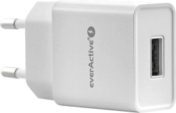 Φορτιστής πρίζας EVERACTIVE 1× USB 1 A λευκός