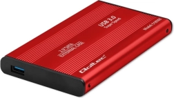 Εξωτερικό περίβλημα για δίσκους 2.5" HDD/SSD SATA3, USB 3.0, κόκκινο