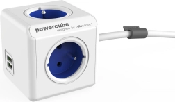 Πολύμπριζο επέκτασης PowerCube Extended USB 1,5 m, μπλε