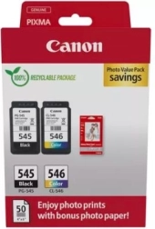 Canon multipack PG-545/CL-546 Photo Value με φωτογραφικό χαρτί