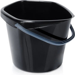 Πλαστικός μαύρος κουβάς 5 l