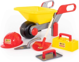 Παιδικό οικοδομικό σετ Wader Polesie με καρότσι