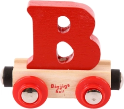 Ξύλινο βαγόνι με το γράμμα B – BIGJIGS RAIL