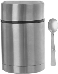 Ανοξείδωτο θερμός φαγητού 650 ml με πτυσσόμενο κουτάλι ORION