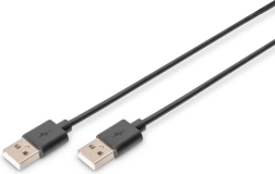 Καλώδιο σύνδεσης USB 2.0 USB-A σε USB-A, μαύρο, 1 m