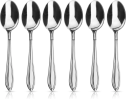 Ατσάλινα κουταλάκια τσαγιού CONIC 6 τεμ