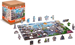 Ξύλινο παζλ Ζωντανό Παρίσι 2σε1, 150 κομμάτια