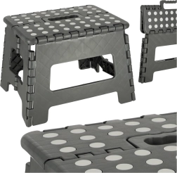 Πτυσσόμενο αντιολισθητικό σκαμπό 22 cm – σκούρο γκρι