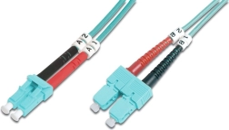 Οπτικό patchcord LC–SC MM OM3 duplex LSOH 1 m