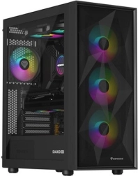 Κουτί υπολογιστή Genesis Diaxid 605 ARGB Midi Tower USB-C μαύρο