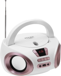 Φορητό boombox με CD και MP3 Adler AD 1181 λευκό χάλκινο
