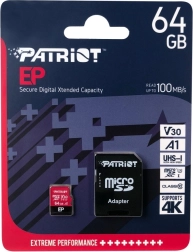 Patriot EP A1 κάρτα microSDXC 64 GB V30