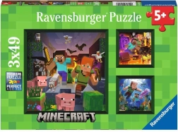 Παζλ Ravensburger Minecraft Βιόμοι 3x49 τεμ.