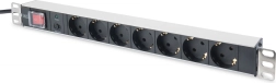 Πολύπριζο τροφοδοσίας PDU 19" Rack με 7 πρίζες Schuko, 2,0 m