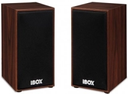 Ξύλινα στερεοφωνικά ηχεία 2.0 iBOX SP1, καφέ