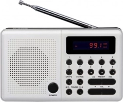 Ραδιόφωνο Pliszka USB, FM λευκό